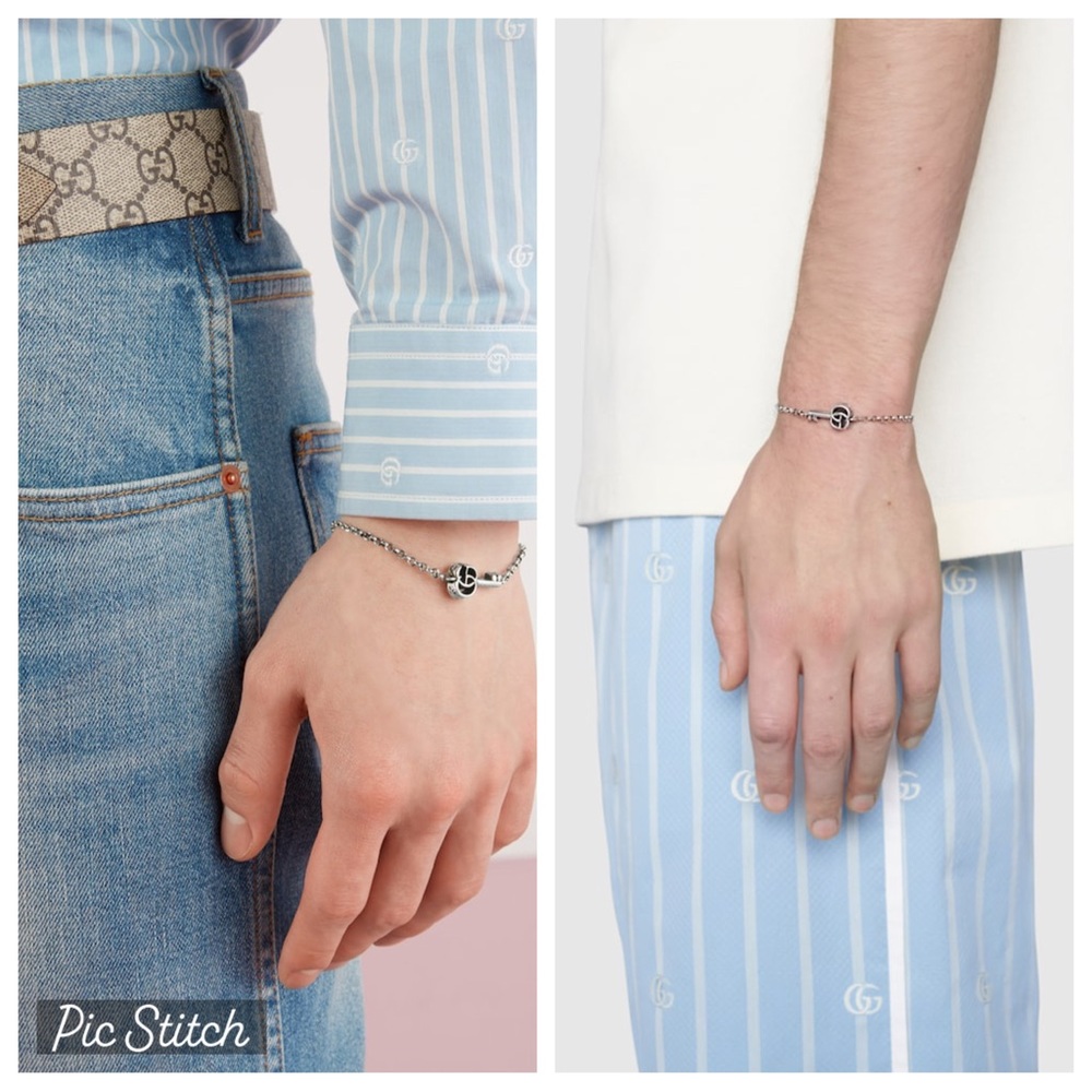 GUCCI UNISEX DOUBLE G KEY ARABESQUE BRACELET